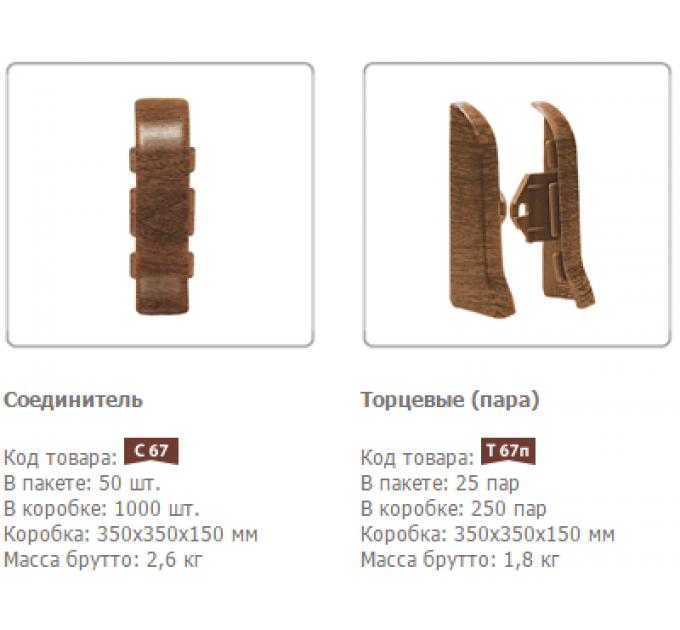 Фурнитура для плинтуса Элит