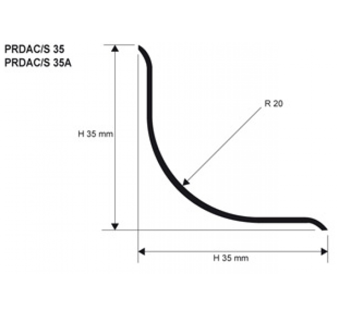 Профиль из нержавеющей стали PRDAC 35