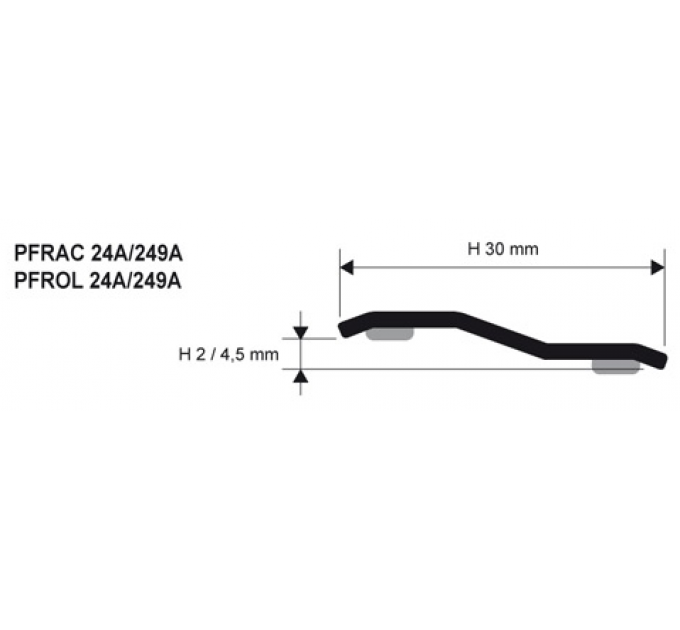 Пороги латунные Progress Profiles PRROL-24A