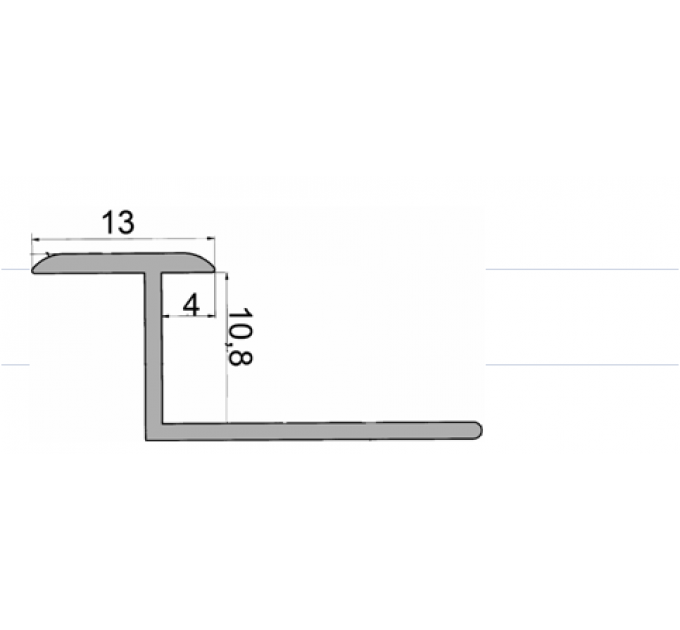 Профиль из хромлатуни Pawotex ЛЗТ 13 мм