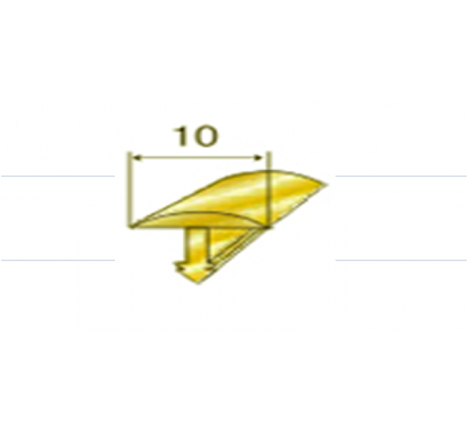 Латунный профиль антик Pawotex 10 мм