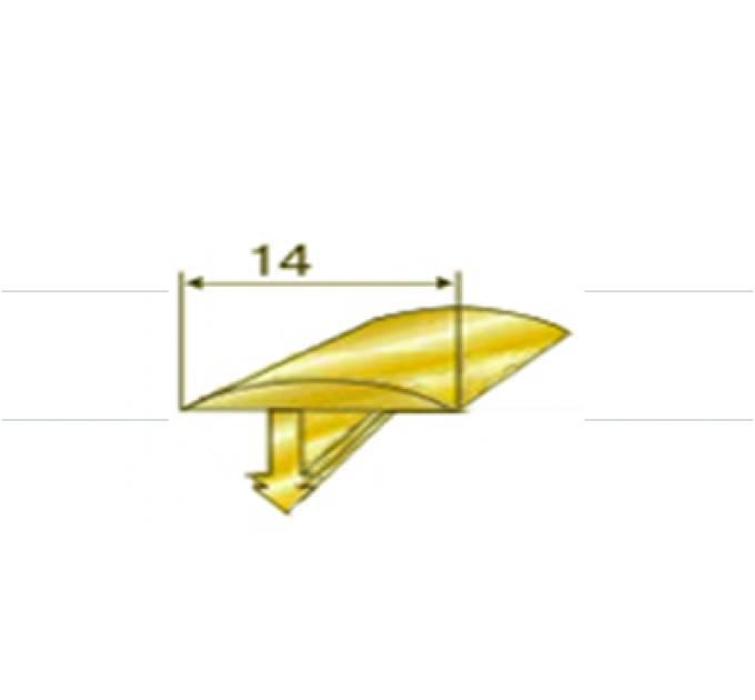 Латунный профиль антик Pawotex 14 мм