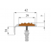 Профили противоскользящие на ступени 42мм/23 мм