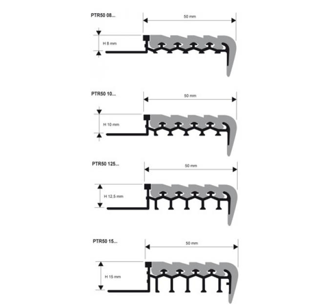 Профили для ступеней PROSTAIR 50