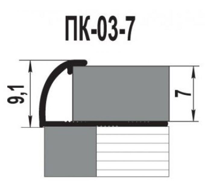 Алюминиевый профиль ПК-03-7/9/12
