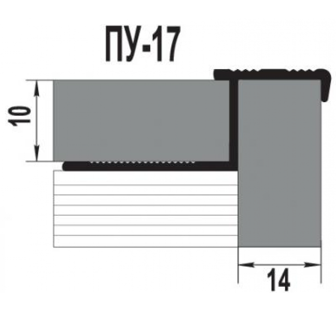 Алюминиевый профиль ПУ-17/18