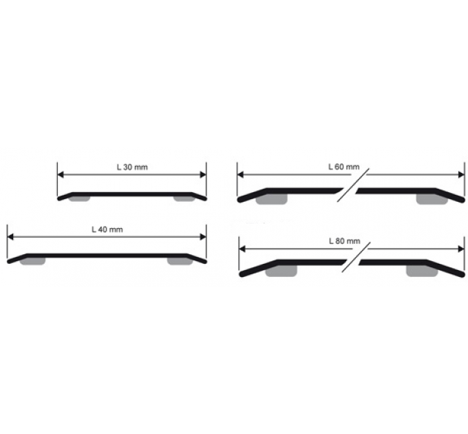 Порог из нержавеющей стали PETF-30мм